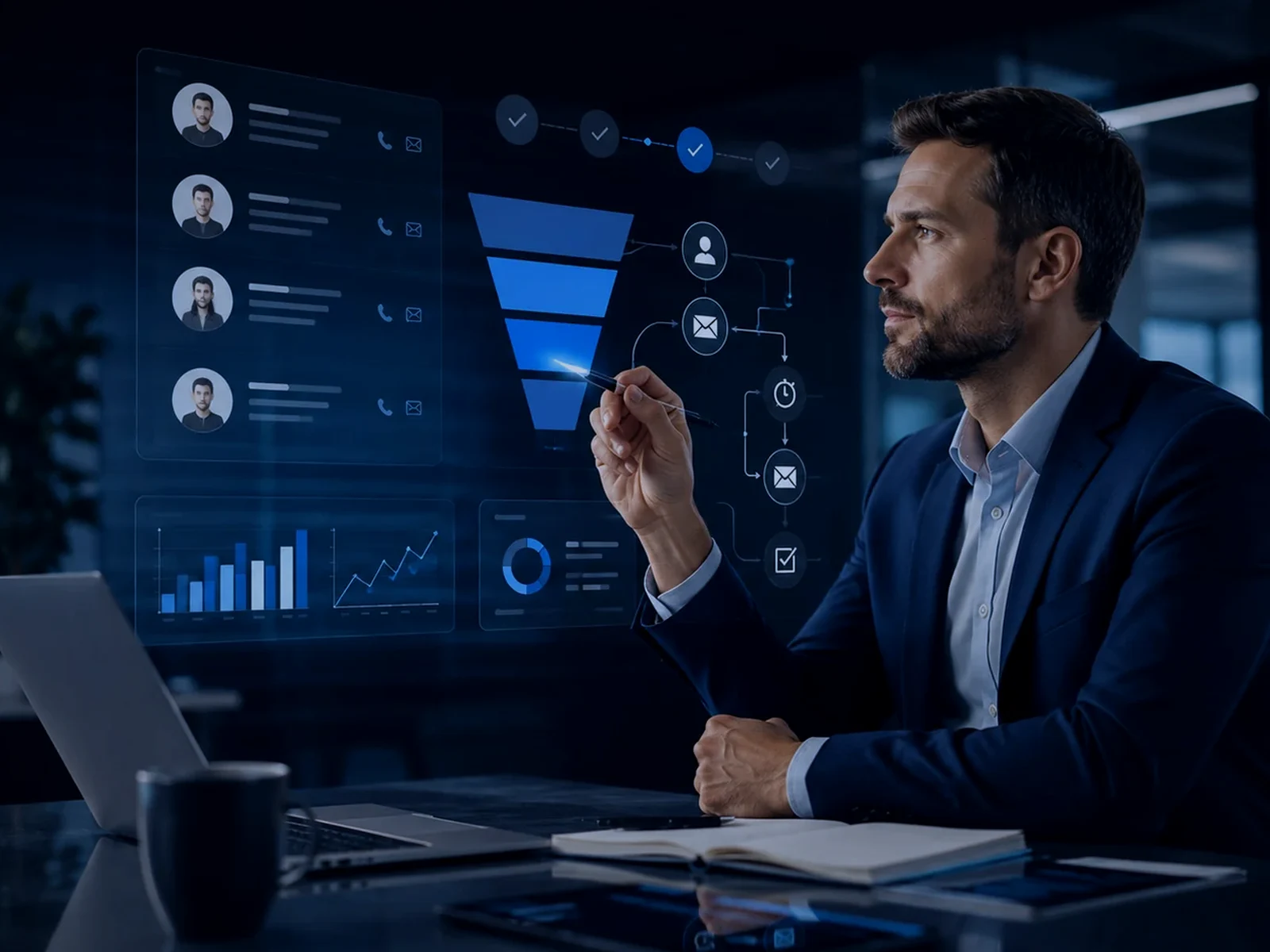 Estrutura profissional de marketing digital da VIZO